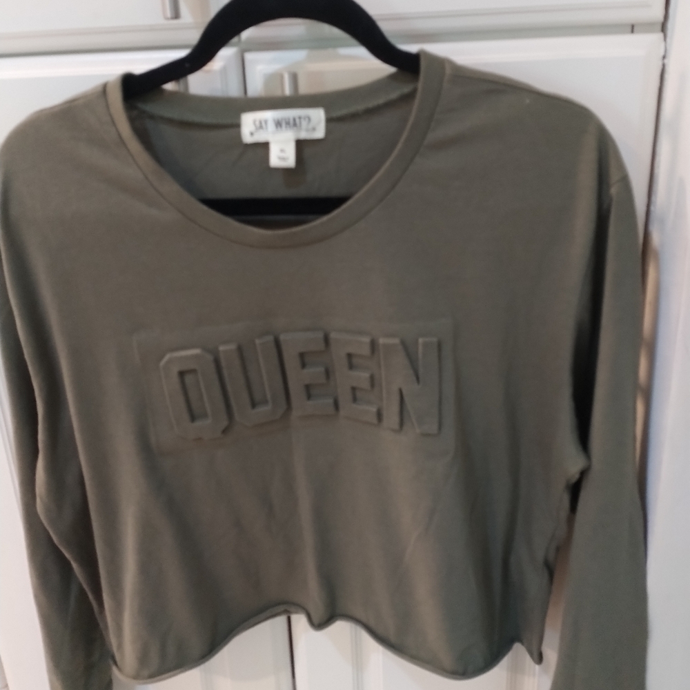 *Crop Top by Say What? Size XL